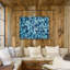 Décoration murale à motif de blocs de bois rustiques-17592750-90743872