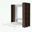 Grand lit escamotable mural avec portes de rangement-240671565
