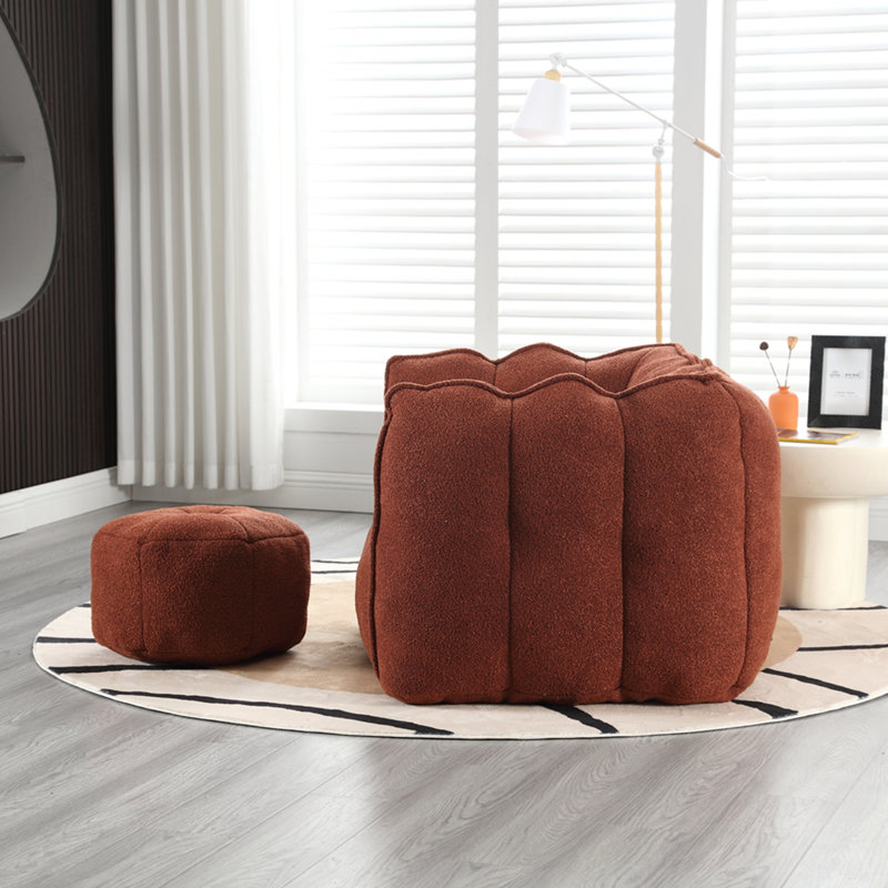 Fauteuil à billes souple avec mousse haute résilience pour le salon et la chambre à coucher