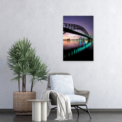 Harbor Bridge Sydney Australia Colorful Abstract Contemporary City Architecture Art