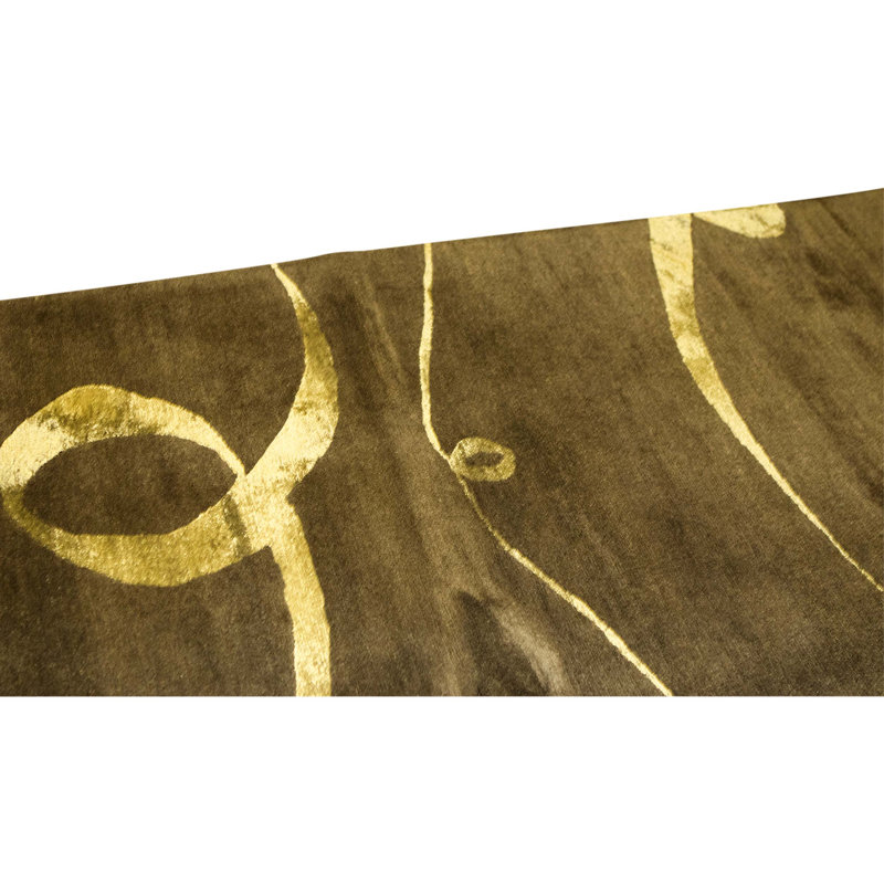 Handmade Silk and Wool Area Rug