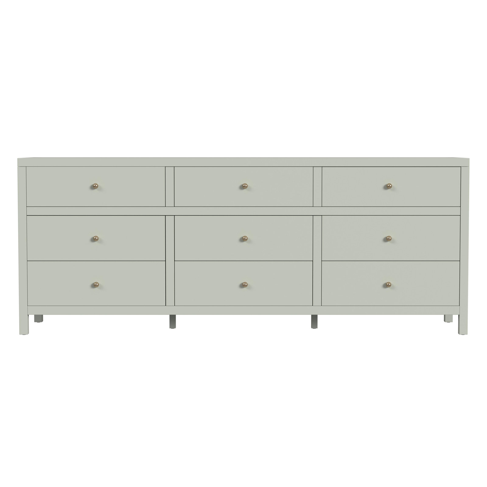 Celine 84" Acacia Double Dresser, Sage Green