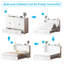Grand lit escamotable avec charge USB, capacité de 1000 lb, sans matelas