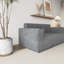 Mousse à mémoire de forme à 3 places en velours côtelé, assise profonde, sans assemblage, parfaite pour le bureau à domicile, canapé gris, velours côtelé, ressorts de soutien, appartement