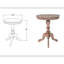 Table de bout à piédestal en bois massif Hannelore-1631713100