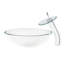 Lavabo de salle de bain vasque circulaire en verre avec robinet Bonificare-10833770