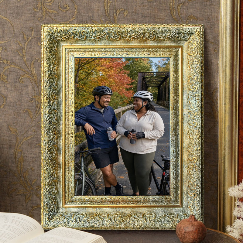 Cadre photo poli doré antique 1 po 8 po x 10 po avec tablette, Antique Gold, 1, 8" W x 10" H