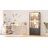 67''Display Cabinet With Glass Doors, 4-tier Curio Cabinet With 2 Removable Glass Shelves, Display Case For Collectibles, White-1063708723
