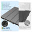 Carreaux de terrasse en composite de style entrelacé 12 po x 12 po, imperméables-123374483-123374490