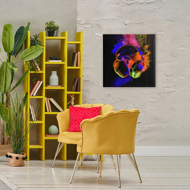 Toile d'écouteurs Power Play, design par Sasha, H 30 po x l 30 po