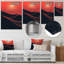 Désert horizon sur Mars, planète III - art mural désertique en métal-103324179