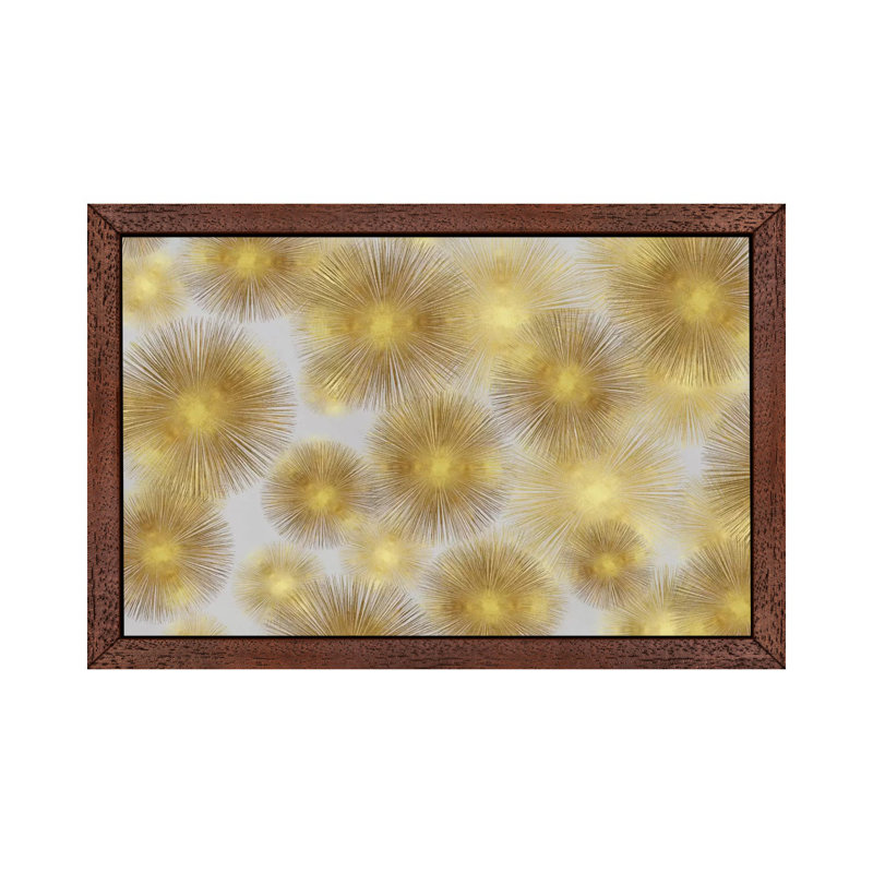 Sunburst Cluster by Abby Young - Print on Canvas, 101.6 cm H x 66.04 cm W, Brown Floater Framed