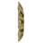 10X1.6" Succulent Wall Plaque In Gold - 1.5Lbs Weight, Resin & Metal, Adds Style To Home 1.65 In. Width, 10.05 Depth, Chic