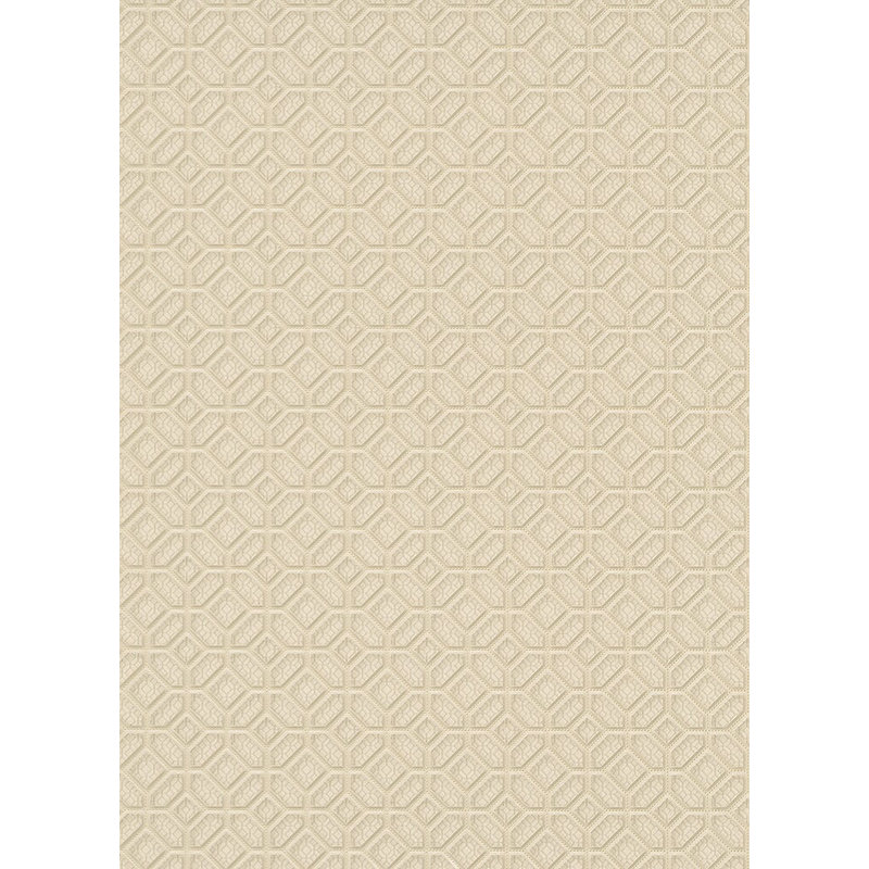 Rouleau de papier peint géométrique l 33 pi x l 21 po Kugler, Crème