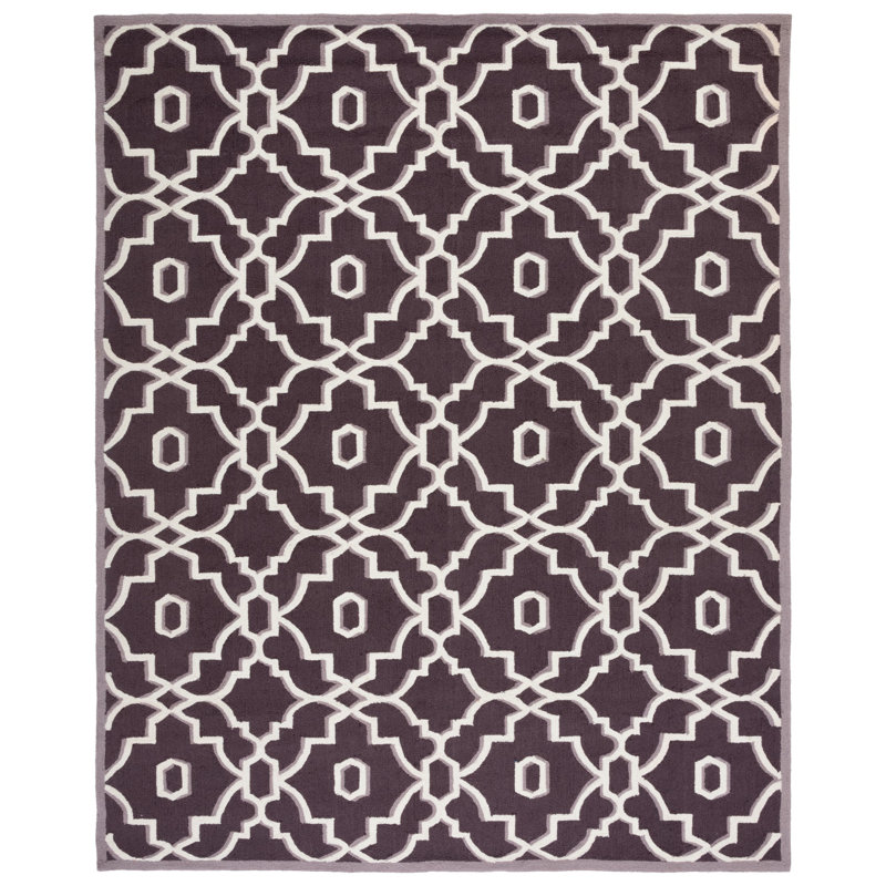 Dwight Hand Hooked Performance Geometric Rug, Rectangle 3'6" x 5'6"