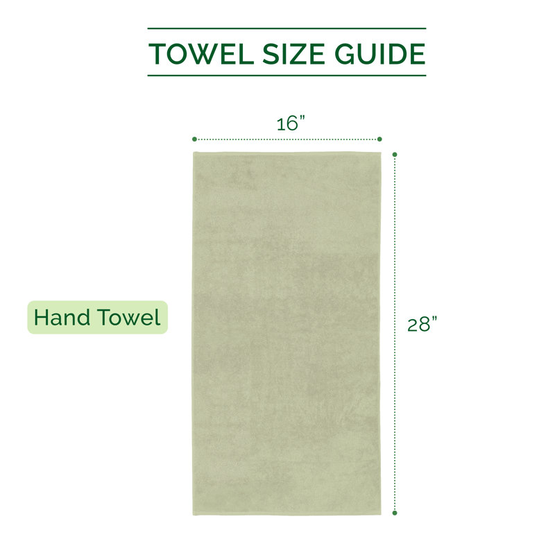Elegant Comfort 100% Turkish Cotton 4-Piece Towel Set – Ultra Soft, Highly Absorbent, Quick Dry Bathroom Towels, Mint