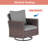 Charlenne 5 - Person Swivel Rocking Chair Outdoor Seating Group with Cushions-371585113-371585115