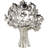 Cole And Grey Ceramic Glossy Tree Decorative Sculpture With Abstract Cutouts-1158589366