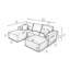 Canapé d'angle Cloud 100,39 po avec méridienne en forme de U, canapé modulaire moderne avec assise profonde, combinaison libre, aucun assemblage requis, emballage compressé, ressorts ensachés et mousse, tissu peluche beige (avec forme en L)-2088625404-2088625405