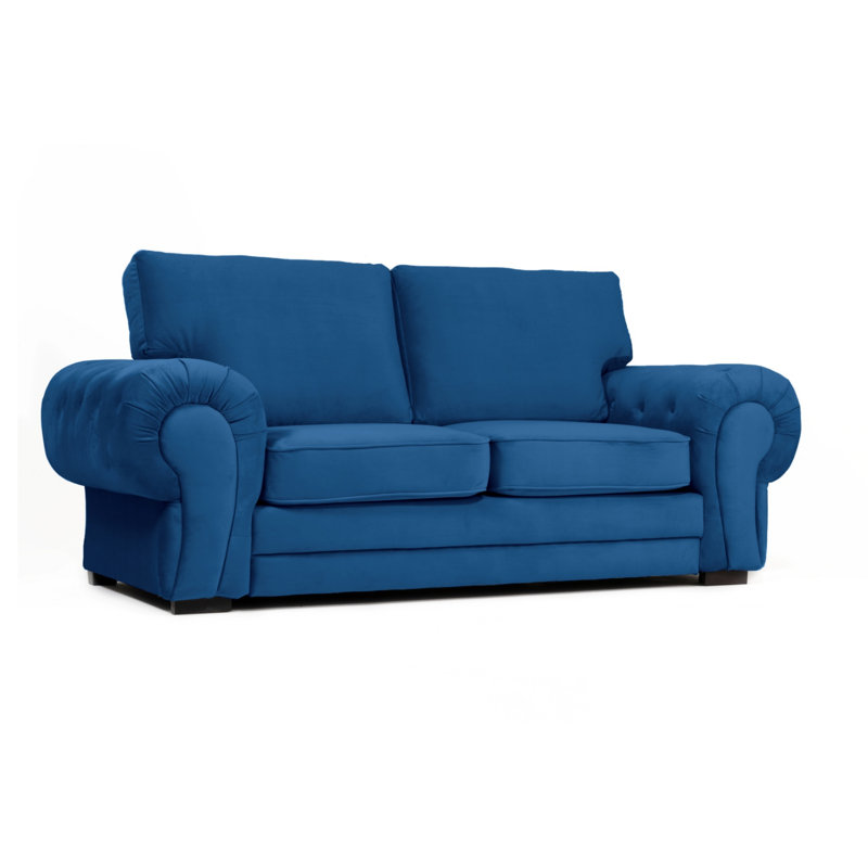 Fonda 2 Seater Velvet Sofa, Marine