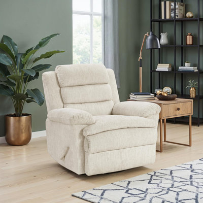 Rosalee 41" Modern & Contemporary Textured Microfiber Swivel Glider Reclining Chair with 360-Degree Swivel & Gentle Gliding Motion by Latitude Run