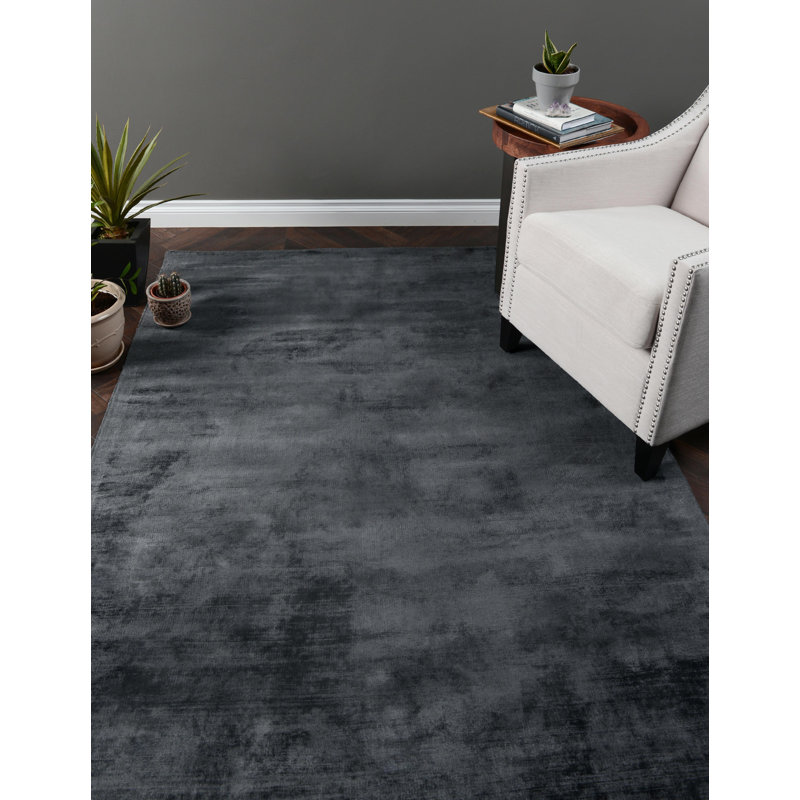 Cameron Area Rug in Ink Blue/Black, Rectangle 5' x 8'