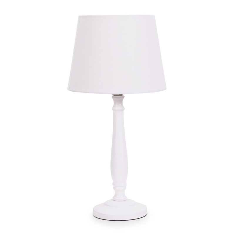 Annum Wood Table Lamp, Yes, White, White