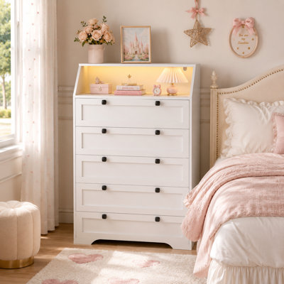 Commode 5 tiroirs Lasheena