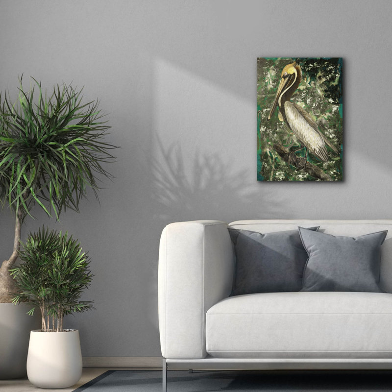  «Perican Pelican» par Stellar Design Studio, art mural sur toile, 18 po x 26 po