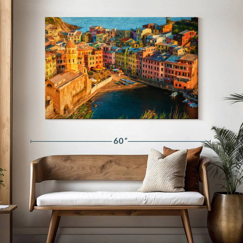 Gillard Vernazza incroyable dans les Cinque Terre, H 34 po x l 51 po