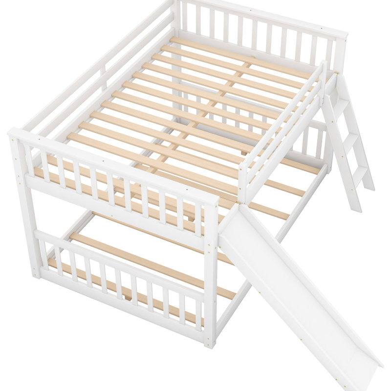 Lit double superposé au-dessus blanc avec - Design pratique et attrayant pour les chambres à coucher