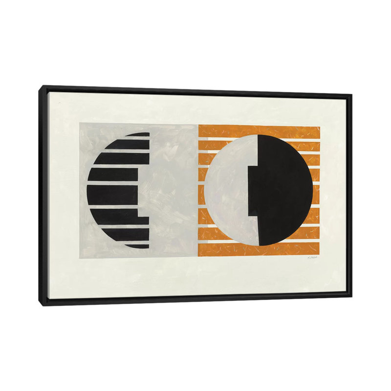 Latitude par Mike Schick - impression d'art graphique, H 40 po x l 60 po x 1,5 po, Cadre flottant noir