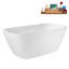 Baignoire autoportante de 63 po avec drain interne Streamline-101412847