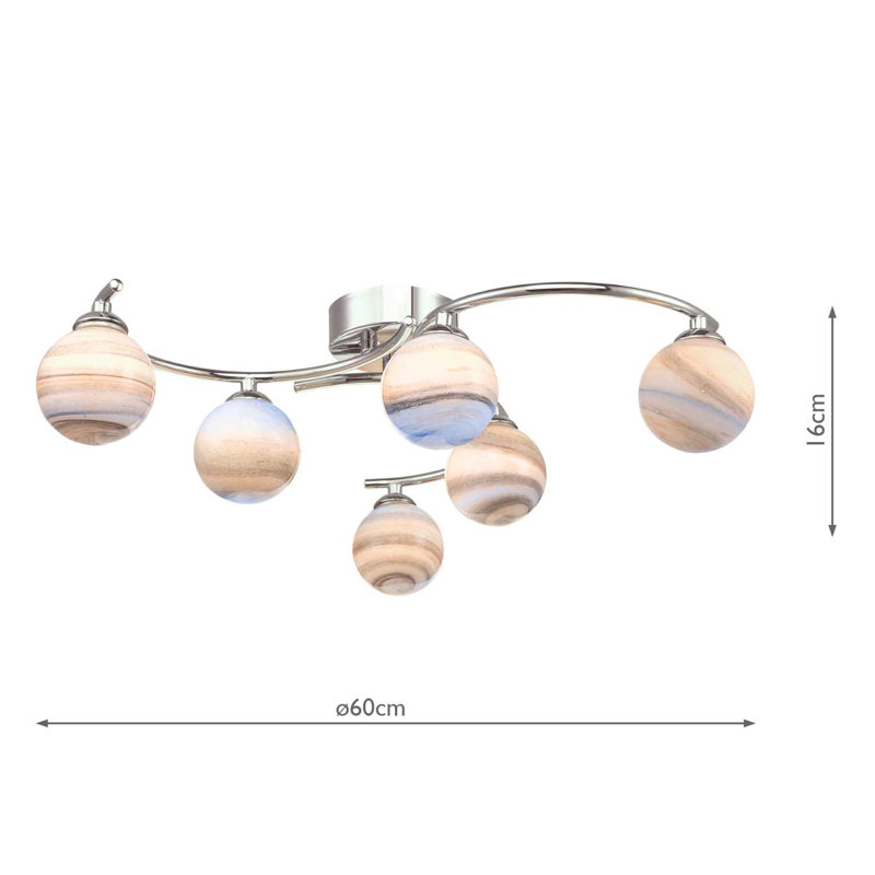 Flush Mount, Polished Chrome