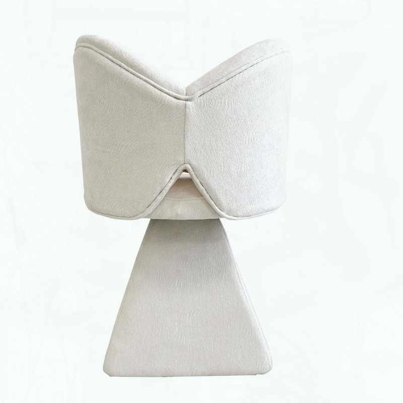 Fauteuil de coiffeuse avec dossier papillon, chaises d'appoint pivotantes, tabouret de maquillage pour coiffeuse de chambre à coucher, convient au salon, à la salle à manger, au bureau et aux espaces de loisirs