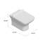 Carre Wall-Hung Elongated Toilet Bowl-100489417