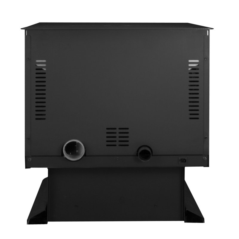 2000 Square Feet Natural Vent Freestanding Wood Pellets Stove with Blower and with Adjustable Thermostat