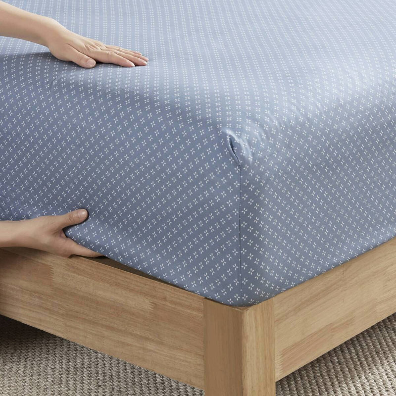 Floral Comforter With Sheets For Bed, Blue Color Scheme Sheets, Artistic Pattern