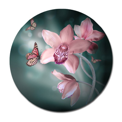 " Orchids And Butterflies "