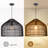 1 - Light Natural Geometric Pendant