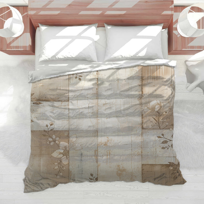 Floral Patchwork Collage Comforter, Twin