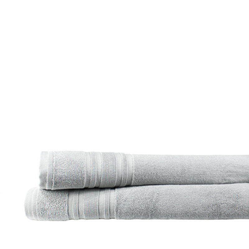 100% Cotton Plush Bath Sheet, Pebble Gray