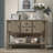 Alcimon Sideboard,Console Table with 2 Drawers and Cabinets,Buffet Server Cabinet-1666644634