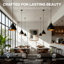 Industrial Pendant with Adjustable Chain, for Coffee Shop, Kitchen Island, Dining Area