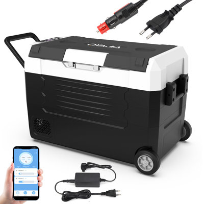 Réfrigérateur autoportant avec rangement pour bouteilles de vin Lubluelu