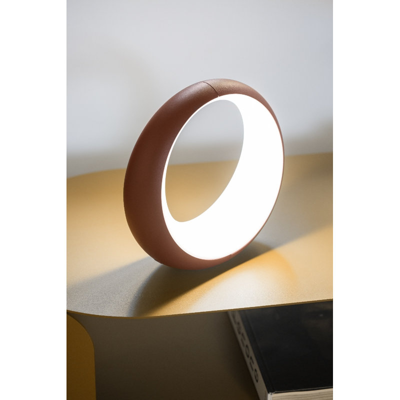 Hoopik LED Outdoor Table Lamp, Red Ochre