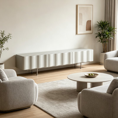 Meuble télé en bois Modern Wave Design