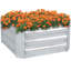 Lit de jardin surélevé carré en acier galvanisé Ippolito - Argent - 24 po x 24 po x 11,75 po-1188611266-1184900158-1188451423