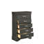 Commode moderne 5 tiroirs en bois-1640919782