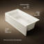 Archer® Alcove 72" x 36" Whirpool Bathtub-1627063728-1672429752